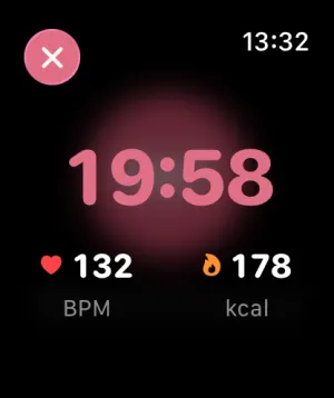 Live heart rate on Apple Watch